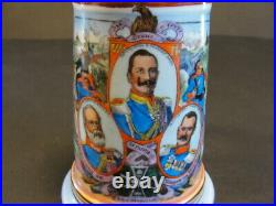 1913-1916 Imperial German 2nd Bavarian Cavalry Lidded Beer Stein Named