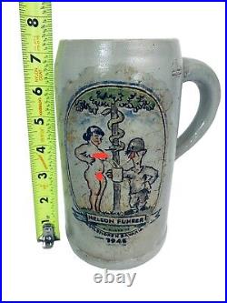 1945 RARE 83rd Infantry Division Thunderbolts WW2 Beer Stein Vilshofen Gilbert