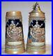 1976-Budweiser-German-Pilique-Pair-Lidded-unlidded-Pair-Steins-Csl5-Ceramarte-01-niha