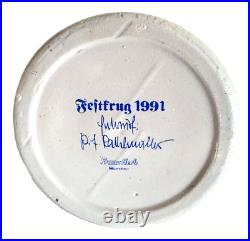 1991 Augustiner Brau Munich Oktoberfest lidded Masskrug German Beer Stein