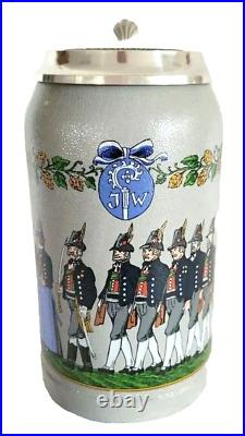 2 x 1999 Augustiner Brau Munich Oktoberfest lidded Masskrug German Beer Steins