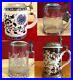 4-German-Beer-Steins-Seidel-Tankards-with-Pewter-Lids-New-never-used-01-iogb