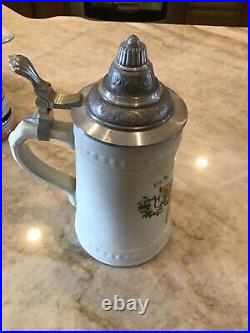 4Vintage Beautiful Gerz German Made Beer Steins for Eckrich Company Octoberfest