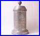 Antique-Early-Pewter-Engraved-German-Beer-Stein-Walzenkrug-Saxonian-dat-1840-01-uuc