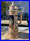 Antique-German-Beer-Stein-17-tall-1303-Pewter-Lid-Hand-Painted-Cold-War-Era-01-wu