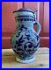 Antique-German-Beer-Stein-Ceramic-Pitcher-Jug-Marked-MM-Salt-Cobalt-Blue-Glaze-01-qw