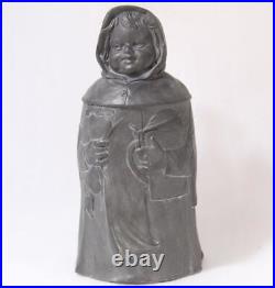 Antique German Pewter Character Beer Stein Munich Child c. 1880s