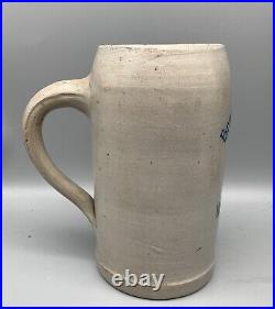 Antique K-Town Brauerei BENDER KAISERSLAUTERN german 1900 Beer Stein 1 Liter