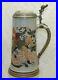 Antique-Marzi-Remy-Gnomes-Vines-1L-German-Etched-Beer-Stein-1619-Pewter-Owl-Lid-01-spm