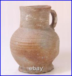 Antique Very Early German Stoneware Beer Stein Rheinland Siegburg c. 1500s