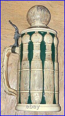 Antique Vintage German GIRMSCHEID Beer Mug Stein BOWLING PIN Germany #1266, 7