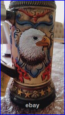 Authentic German Beer Stein Zoller & Born Limited Edition American Eagle OEF