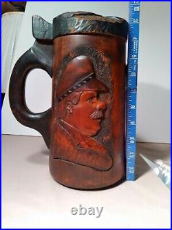 Beer Stein Check. German Possibly. One-of-a-kind Mos Def British Isles monk