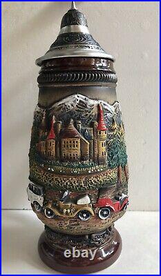 Collectable Limited Edition Lidded German Beer Stein 3D