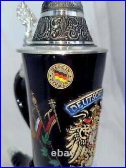Eagle Horn German Beer Stein Deutschland. 75 Liter. Limited Edition # 764/10,000