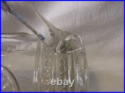 Early Beer Stein Glass Lidded Hand Blown Antique German #XX