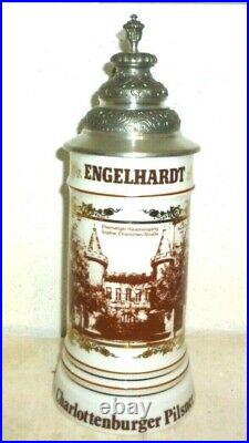 Engelhardt +1998 Berlin Charlottenburger Pilsner lidded German Beer Stein