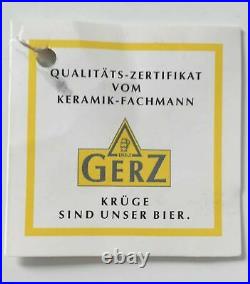 GERZ Limited Ed VTG Signed German Pewter Lidded Huge Beer Stein Mug 3lb 4oz