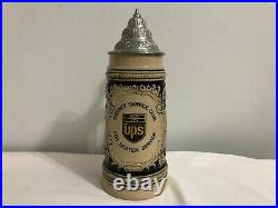 German American Antique Vintage Ups Beer Mug Cup With LID District Service Club