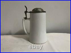 German Antique Vintage Splugen Beer Mug Cup With LID