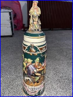 German Beer Stein Made in Germany 3d Die Wilderer In Der Sennhulte