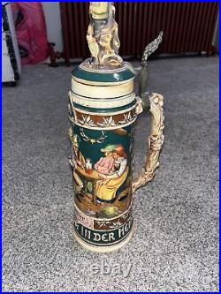 German Beer Stein Made in Germany 3d Die Wilderer In Der Sennhulte