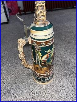 German Beer Stein Made in Germany 3d Die Wilderer In Der Sennhulte