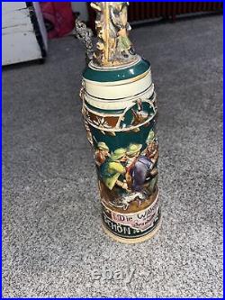 German Beer Stein Made in Germany 3d Die Wilderer In Der Sennhulte