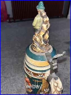 German Beer Stein Made in Germany 3d Die Wilderer In Der Sennhulte