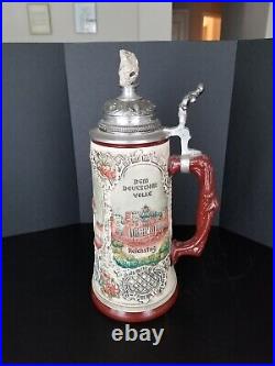 German Beer Stein With Piece Of Berlin Wall Limited Edition Thewalt COA 1993