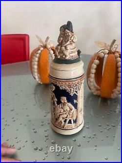 German Beer steins vintage lidded