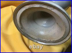 German C. 1900 Saltglaze 2 1/4L Beer Pitcher withPewter Lid and Foot Ring 15H