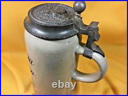 German Frangiskaner-Feitbrau Brewery Beer Stein Munich-1900