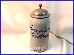 German Franziskaner Leistbrau 1L Brewery Beer Stein c1900