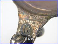 German Germany WW1 Antique Old Glass Lidded Beer Stein Mug Cup