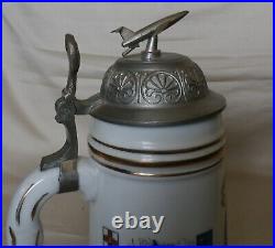 German beer stein Schmidt 1961 586 support Sq. Missiles U. S. A. F