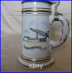 German beer stein Schmidt 1961 586 support Sq. Missiles U. S. A. F