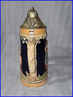 German beer steins vintage lidded