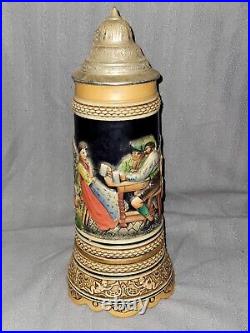 German beer steins vintage lidded