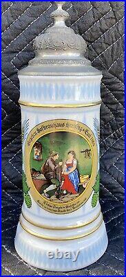 HF Hofbrauhaus Porcelain German Beer Stein Lidded Ltd Edition 1982 Originals Int