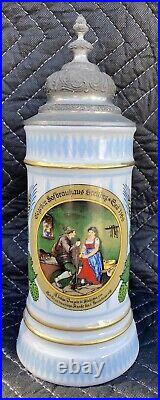 HF Hofbrauhaus Porcelain German Beer Stein Lidded Ltd Edition 1982 Originals Int