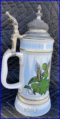 HF Hofbrauhaus Porcelain German Beer Stein Lidded Ltd Edition 1982 Originals Int