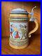 HR-Hauber-Reuther-154-Antique-German-Etched-Domed-Lid-Beer-Stein-Peasant-Dance-01-xc