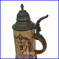 Hauber & Reuther HR Antique German Beer Stein 423 Munich Germany City Series