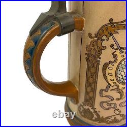 Hauber & Reuther HR Antique German Beer Stein 423 Munich Germany City Series