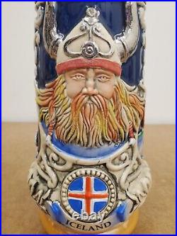ICELAND NORDIC VIKING GERMAN BEER STEIN. 5 L MADE IN GERMANY 305 of 10000