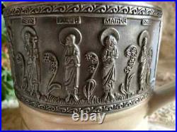 LARGE GERZIT W. Germany 12 Apostles Beer Stein-German 94% Zinn Pewter 1L