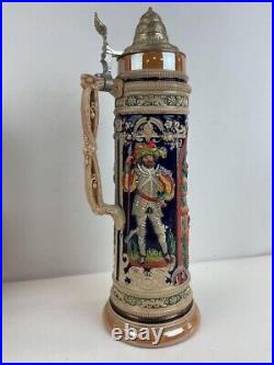 Large Gerz 3L Lidded Beer Stein Lovers 866