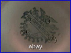 METTLACH (VILLEROY & BOCH) GERMAN BEER STEIN SIGNED # 1096 ca. 1899. 1/4 L