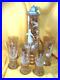 Mary-Gregory-Style-German-Amber-2L-Glass-Beer-Stein-Server-with-Six-7-Glasses-01-aye